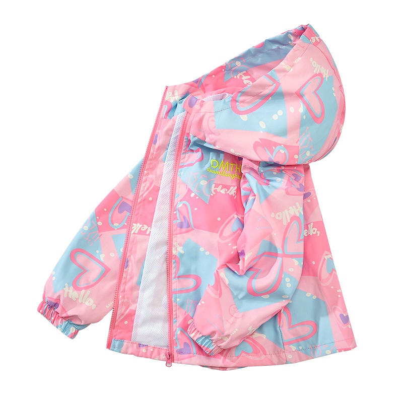 Áo khoác IQ ANGEL thiết kế mới thời trang mùa xuân thu theo phong cách phương Tây dành cho bé gái