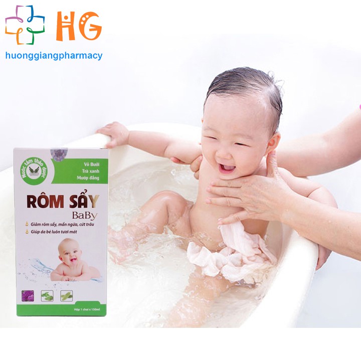 Rôm Sẩy Baby - Giảm rôm sẩy, mẩn ngứa, cứt trâu, giúp da bé luôn tươi mát (Chai 150ml)