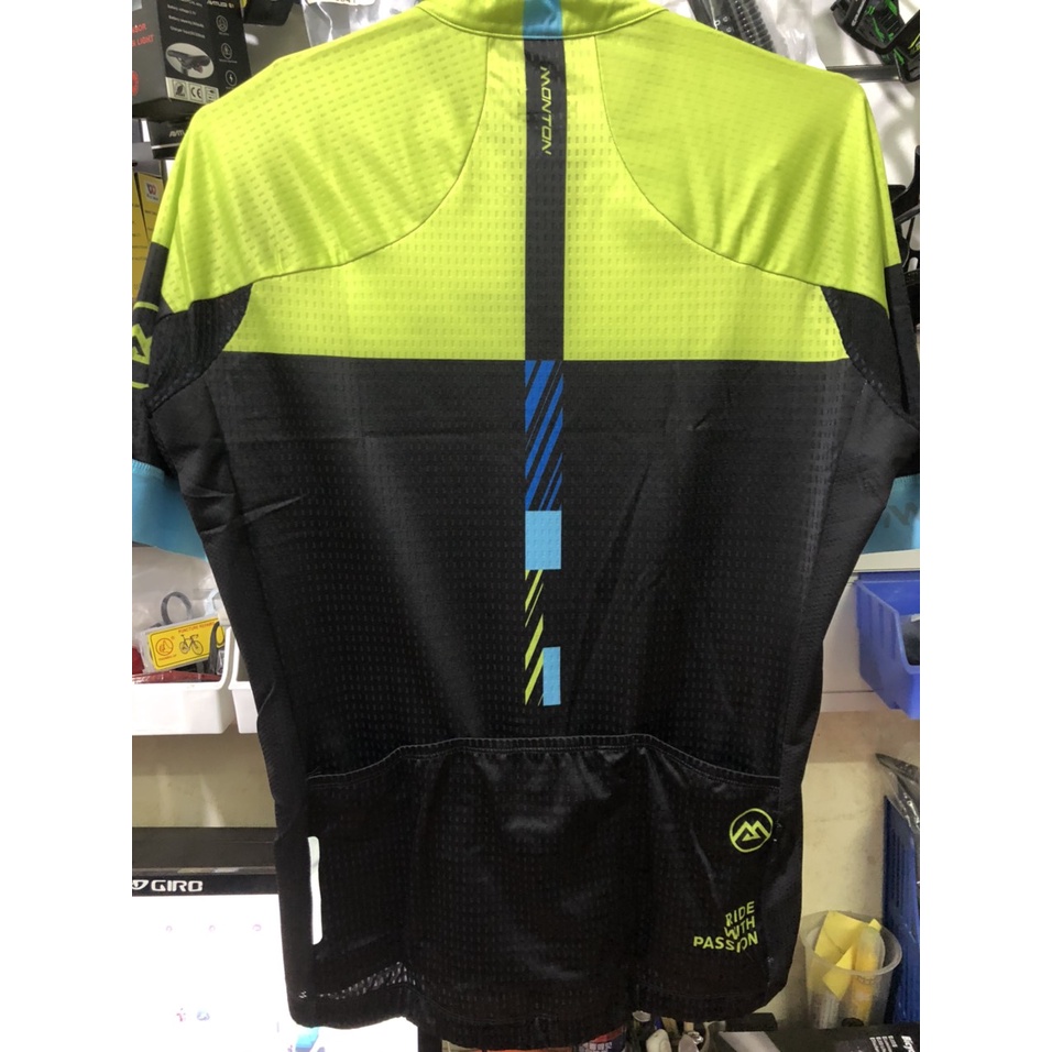 Áo đạp xe ngắn tay Monton Climbzing Flower black yellow