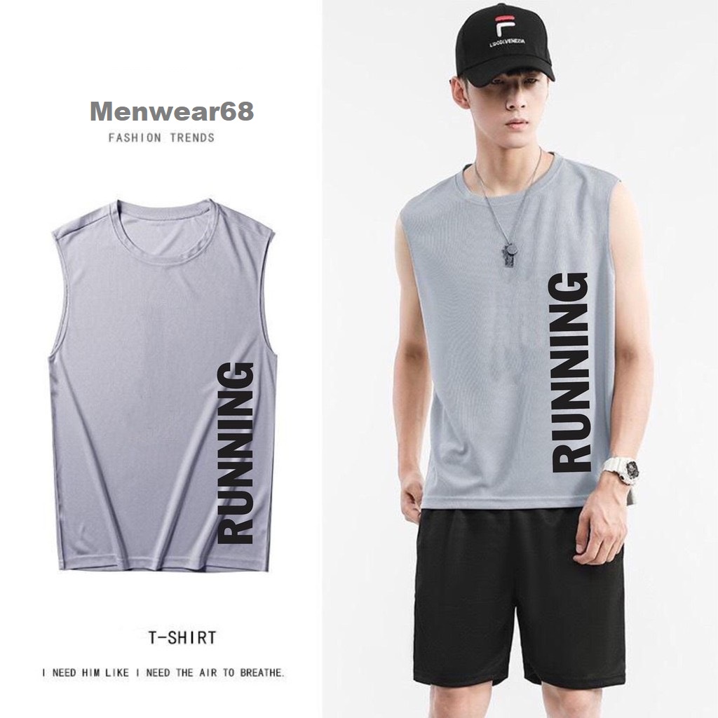 Áo ba lỗ thể thao nam Áo tanktop sát nách nam RUNNING 5 Màu