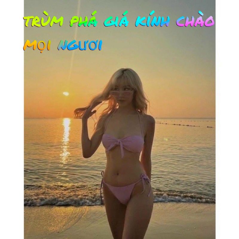 Bikini Đồ Bơi Màu Tím Bược Nơ – Kèm Hình Ảnh Thật | BigBuy360 - bigbuy360.vn