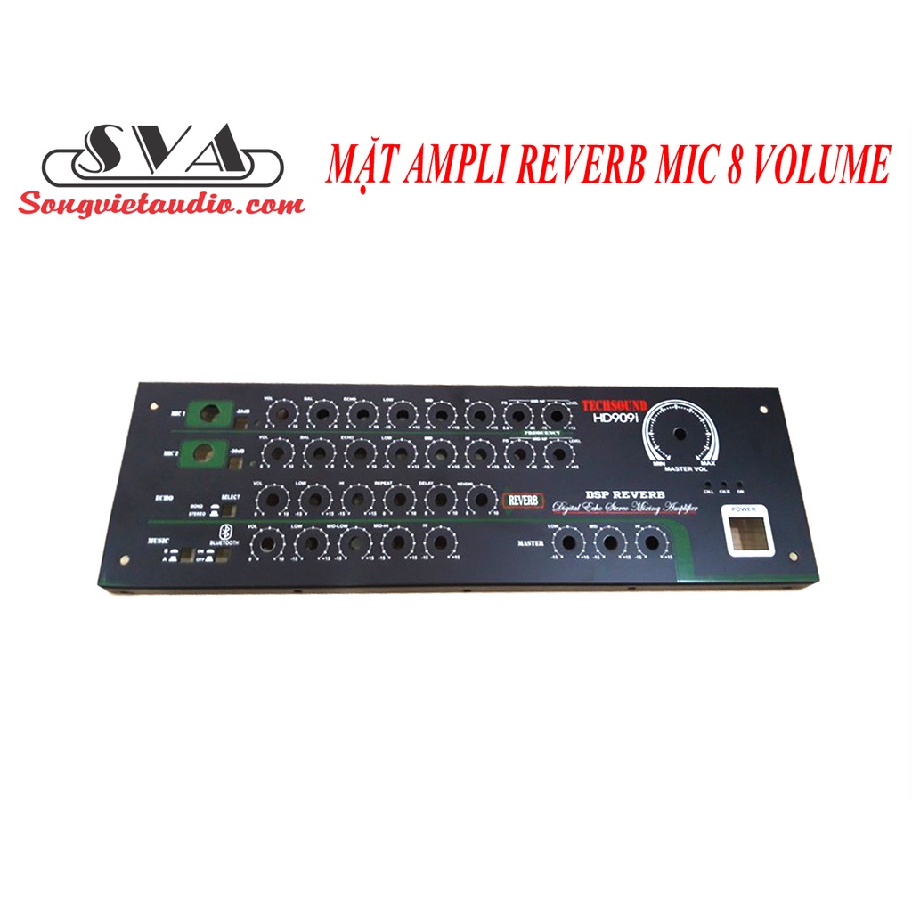 MẶT AMPLI REVERB MIC 8 VOLUME