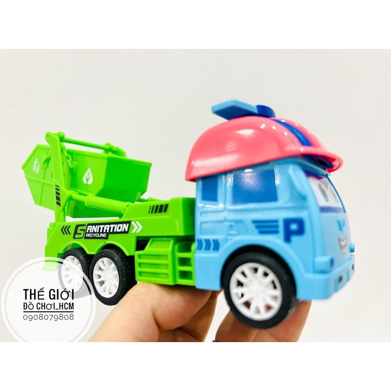 [TRỢ GIÁ-RẤT ĐẸP] Đồ chơi xe cứu hoả, xe công trình, xe môi trường robocar poli dành cho bé thích khám phá mô hình xe