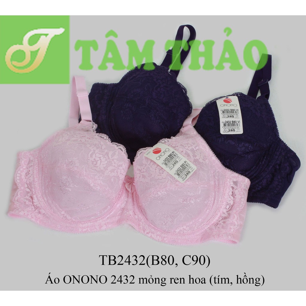 TB2432 - áo lót Thái Lan ONONO mỏng ren hoa
