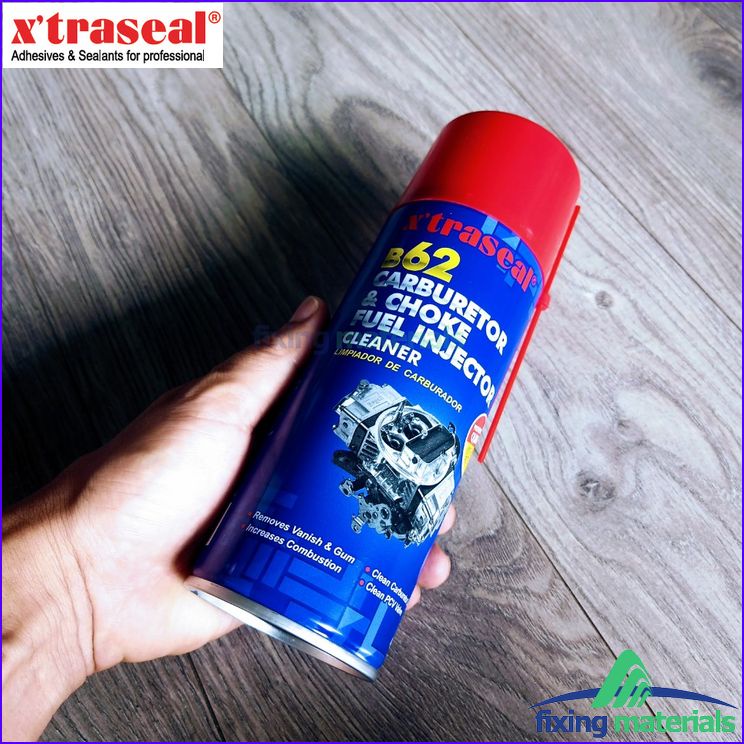 X'traseal B62 - Dầu vệ sinh bình xăng con, vệ sinh chế hòa khí, bộ lọc nhiên liệu - Chai xịt 400ml (SX tại Malaysia)