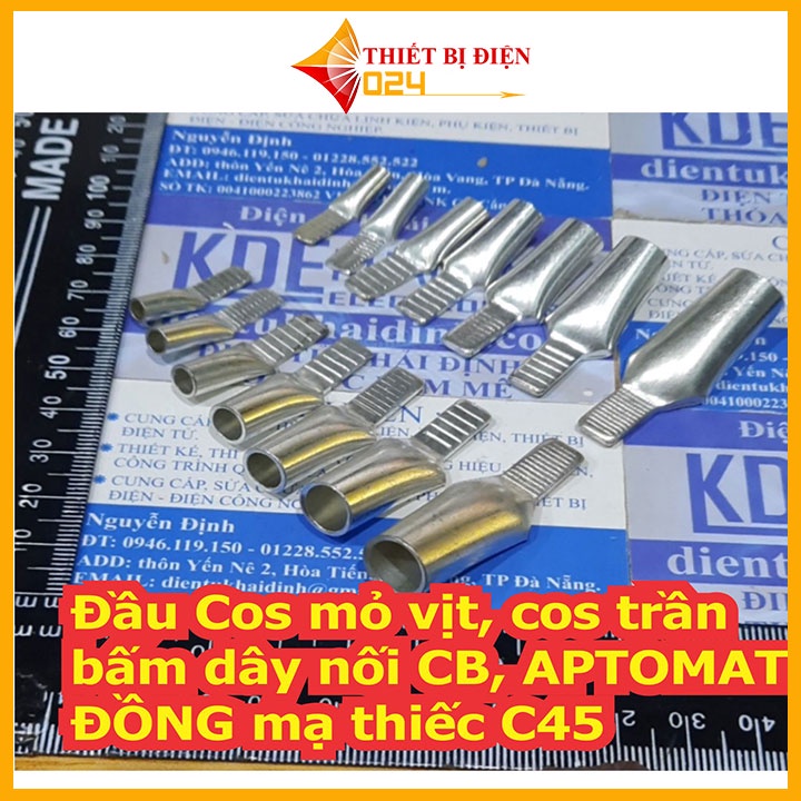 Cos mỏ vịt dùng cho MCB cài - Combo 10 cái cos mỏ vịt