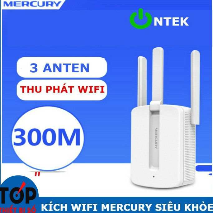Kích Sóng WIFI Mercury 3 Râu Siêu Mạnh Khuyếch Đại WIFI Siêu Rộng Chuẩn | BigBuy360 - bigbuy360.vn