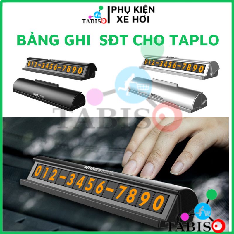 Bảng ghi số điện thoại cho xe ô tô khi dừng đỗ TABISO