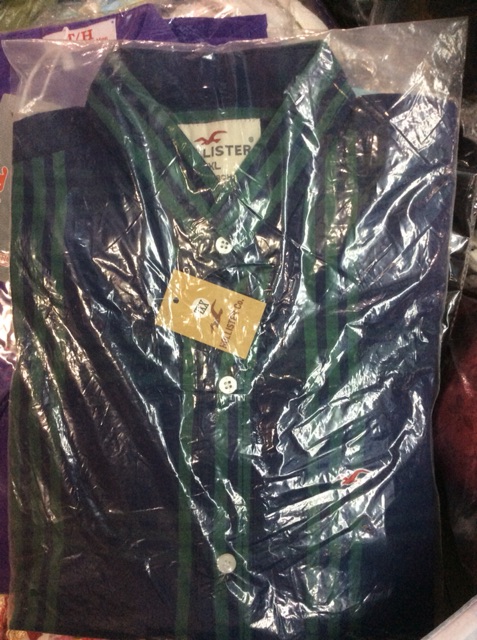 Áo Sơ mi HOLLISTER Tay Ngắn sọc kẻ | BigBuy360 - bigbuy360.vn