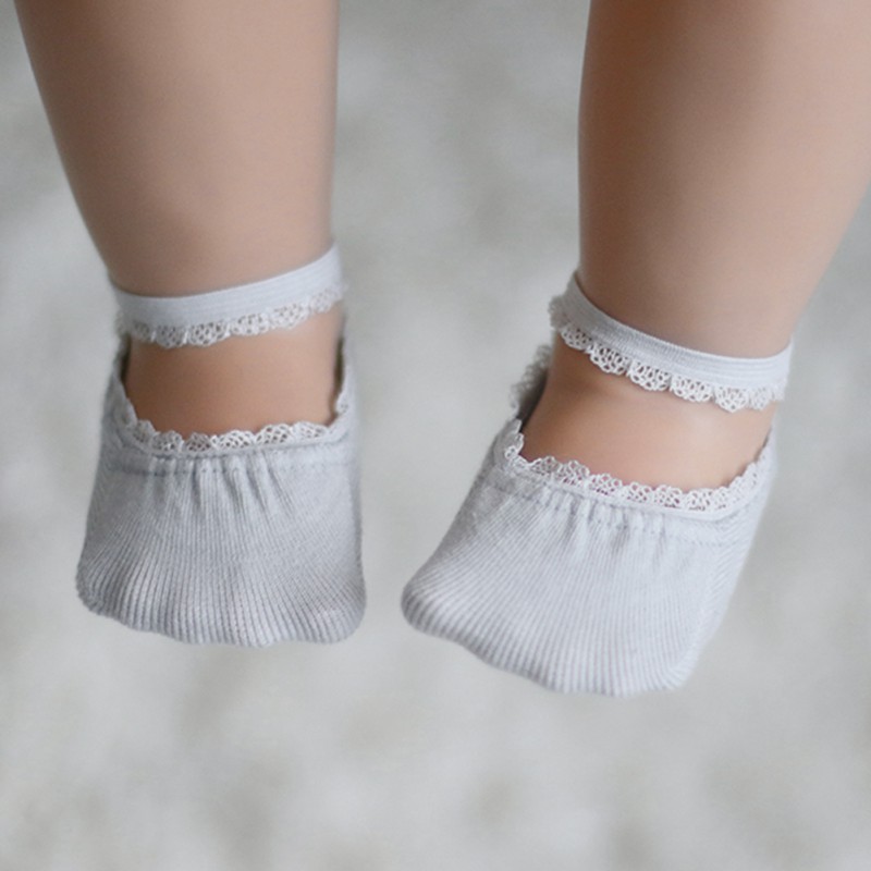 Vớ cotton co giãn thoải mái thiết kế đáng yêu cho bé gái