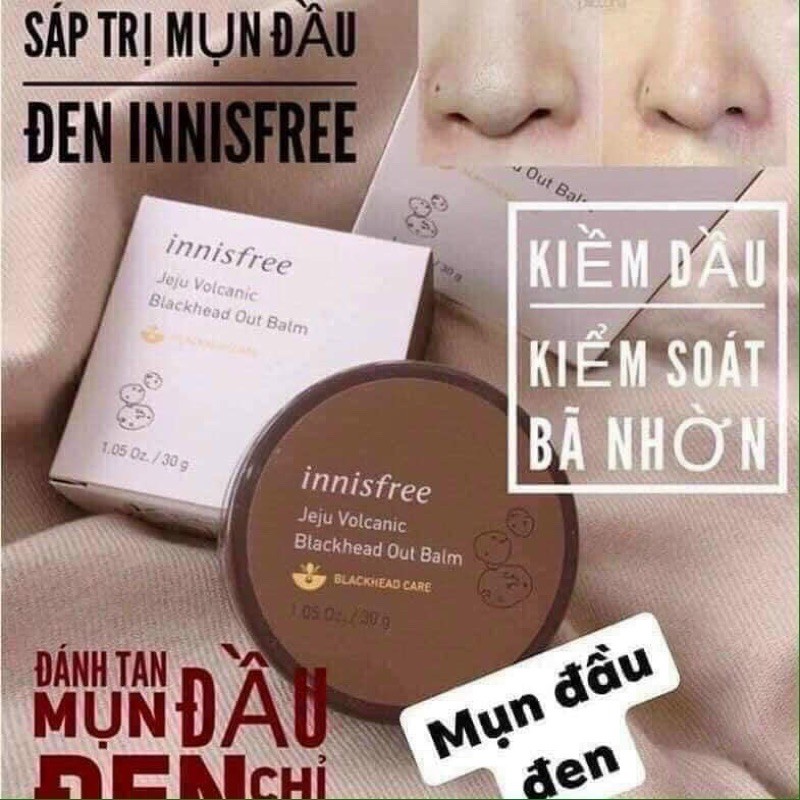 SÁP TIÊU MỤN ĐẦU ĐEN Innisfree Jeju Volcanic Black Head Out Balm.