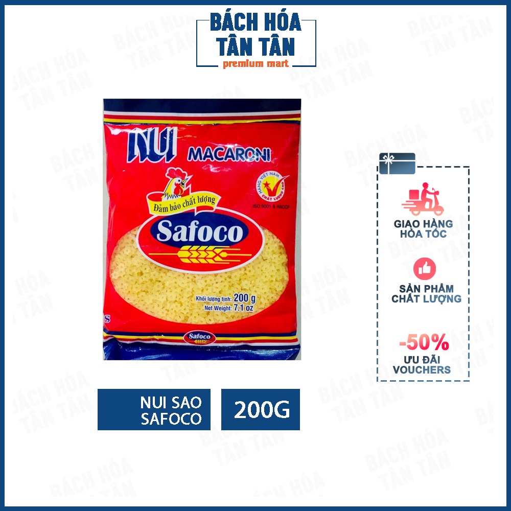Nui sao Safoco, gói 200g