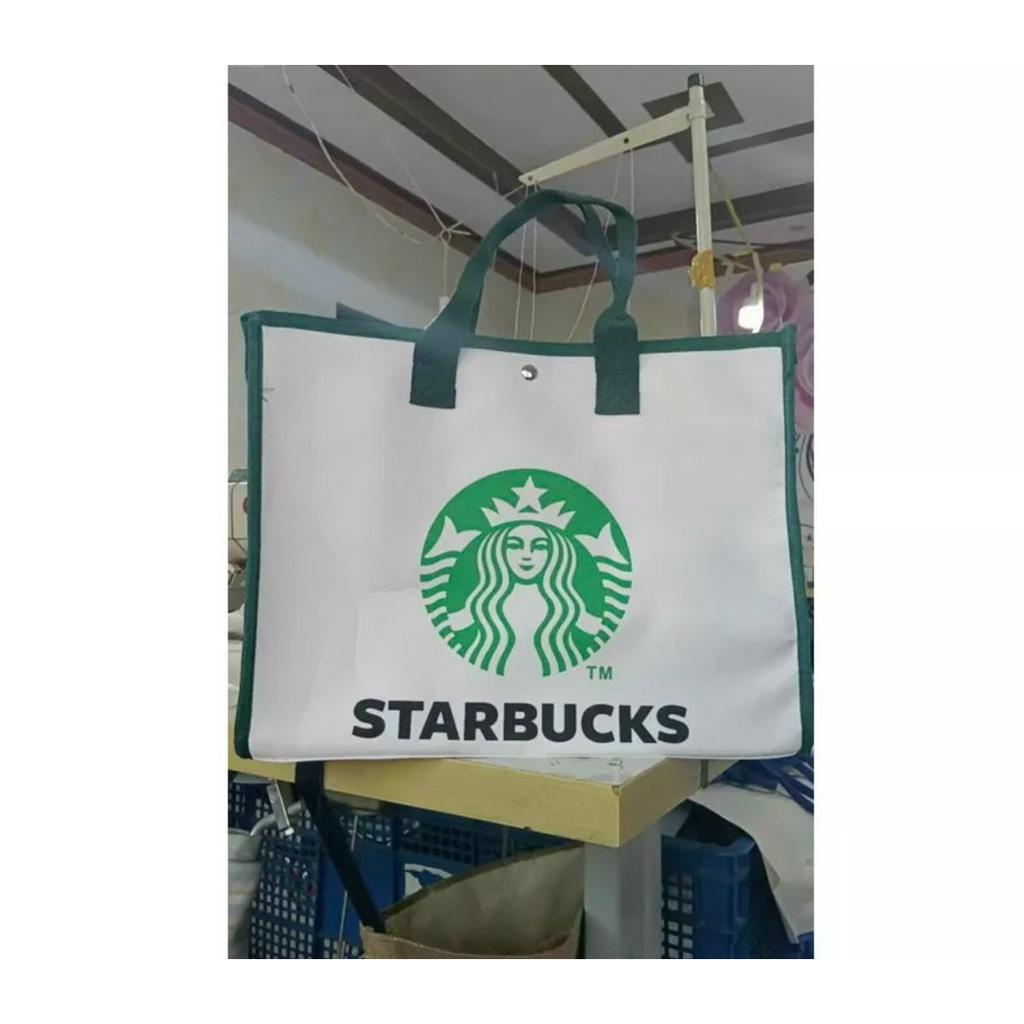 Túi xách s.tar.b.u.c.k trắng siêu xinh size to