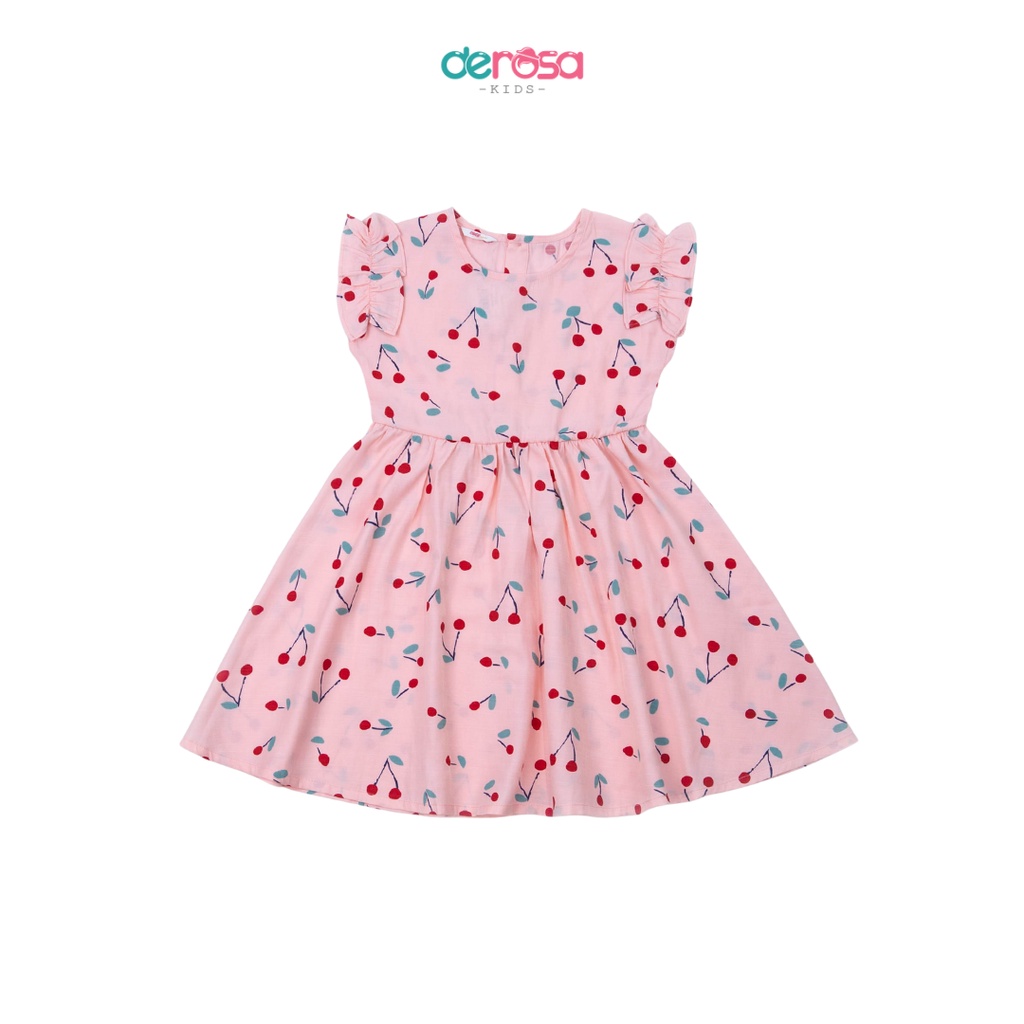 Váy cho bé gái DEROSA KIDS chất liệu cotton | 3 - 9 tuổi | ASKD028V