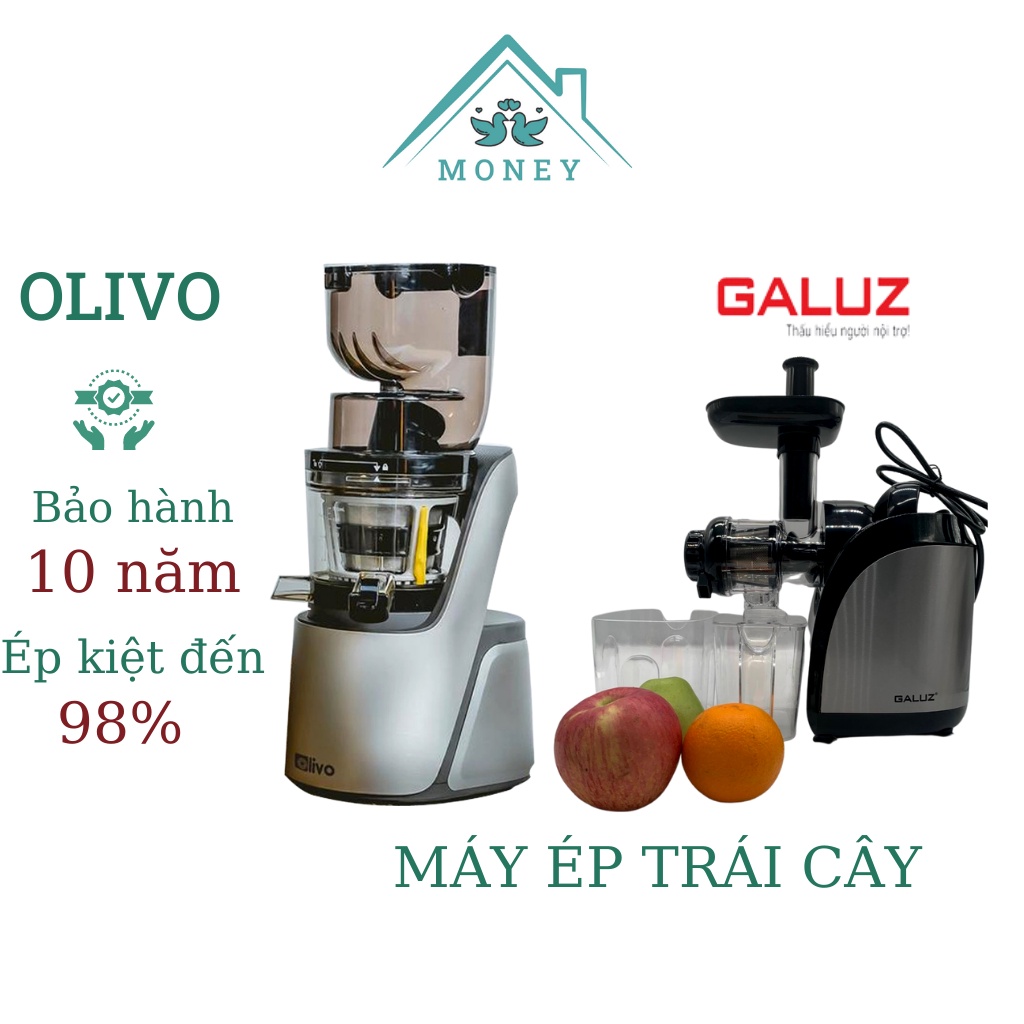 Máy ép chậm OLIVO SJ189, đa chức năng (bảo hành10 năm) - Máy ép trái cây chậm cao cấp Galuz GLS-16N (bảo hành18th)