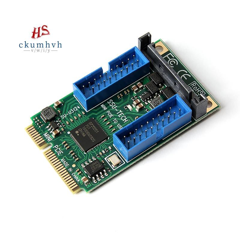 Card Mở Rộng Mini Pci-E Sang Usb 3.0 Với 4 Cổng Usb 3.0