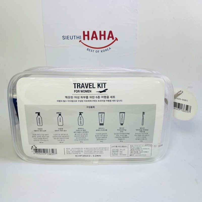 Bộ kit du lịch cho nam nữ nhập khẩu hàn quốc MISE EN SCENE KOREAN TRAVEL KIT