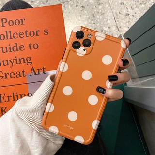 Ốp Lưng Silicon IMD Bảo Vệ Camera Polka Dots