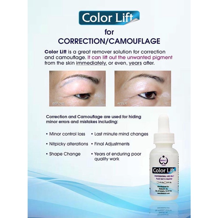 Dung dịch Color Lift mini size 5ml, 10ml và fullsize 30ml