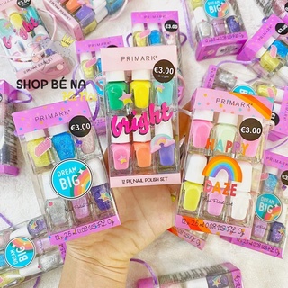 Set 12 lọ sơn móng tay Primark cực đẹp, an toàn cho bé