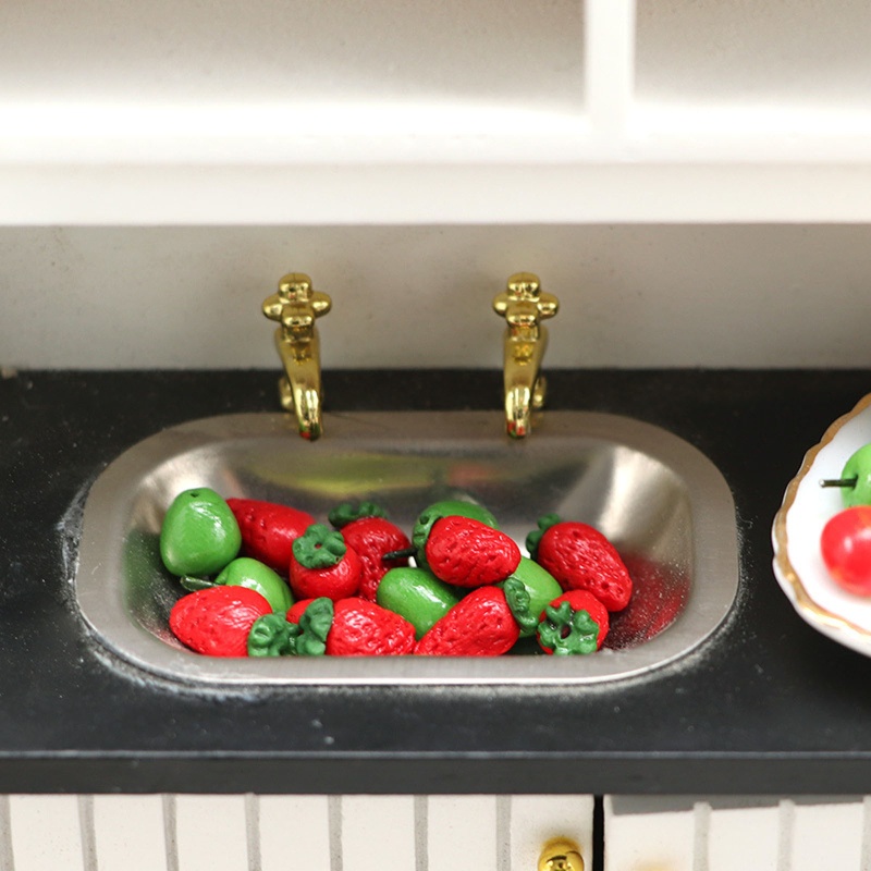 Bộ 10 Mô Hình Trái Cây 1 / 12 Món Dùng Trang Trí Nhà Búp Bê