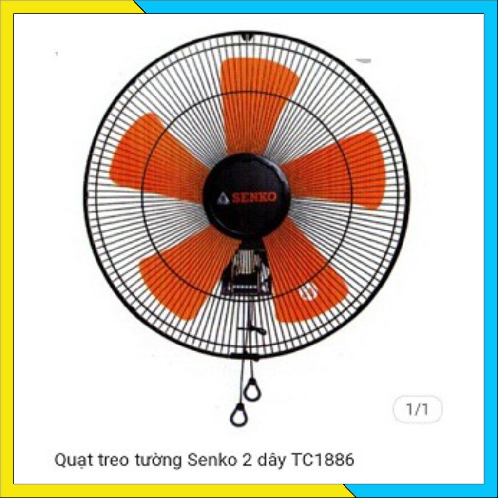 Quạt Treo Tường 2 Dây Công Nghiệp Senko TC1886 Cam Kết Chính Hãng Bảo Hành 24 Tháng.