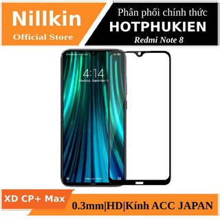 Miếng dán kính cường lực 3D full màn hình cho Xiaomi Redmi Note 8 hiệu Nillkin XD CP + Max - Hàng chính hãng