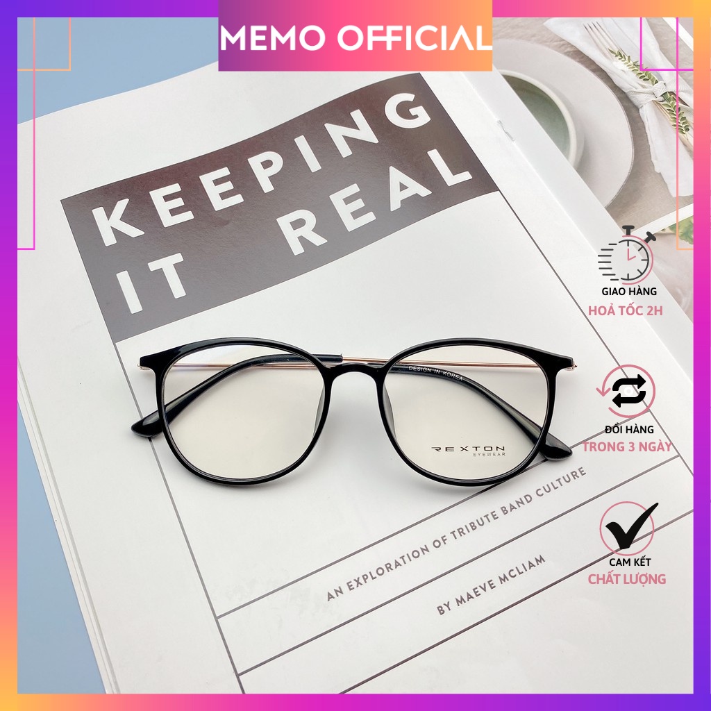 Gọng Kính Cận nữ nam dáng tròn đẹp gọng dẻo thanh mảnh siêu nhẹ nhiều màu sắc thời trang hàn quốc - Rexton101