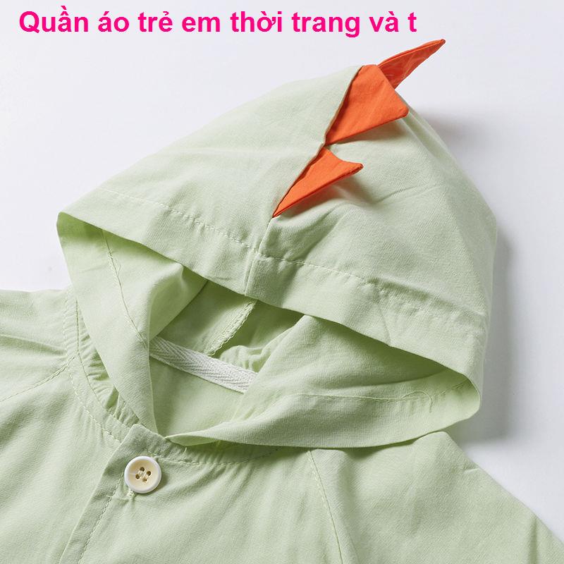 thời trang trẻ emÁo chống nắng cho bé Yiqi chống tia cực tím bé trai mùa hè áo khoác bé gái mỏng mùa hè áo khoác trẻ em