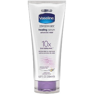 Serum dưỡng ẩm cho da khô, nứt nẻ Vaseline Intensive Care Healing Serum Advanced Relief 200ml (Mỹ)