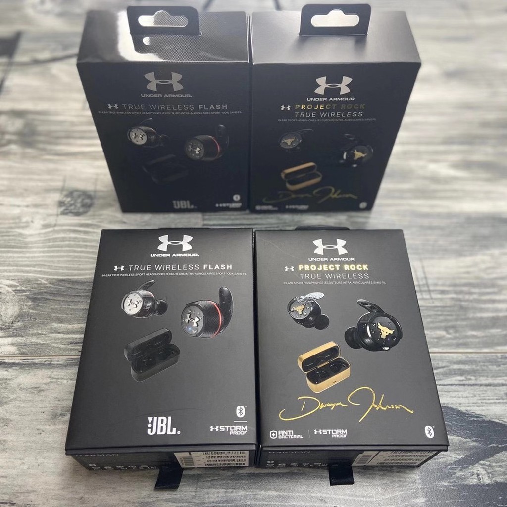 JBL UNDER ARMOUR Tai Nghe Bluetooth Nhét Tai Không Dây 2 Dwayne Johnson 2 Hỗ Trợ Kết Nối Với Ios Và Android