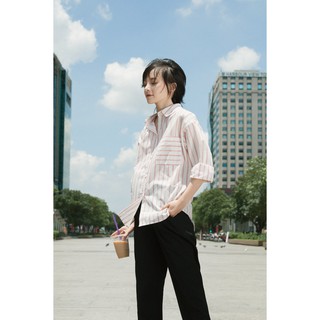 Sơ Mi Kẻ Oversize Tôm Hớt [Madelen]