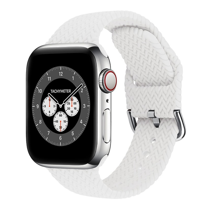 Dây Đeo Đồng Hồ Bằng Nylon 2021 Cho Apple Watch 44 40 38 42mm Series Se 6 5 4 3 2 1