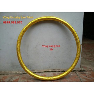 (tặng thước đo eo)Vòng lắc eo massge giảm eo nhanh vòng mây(vàng 3d)