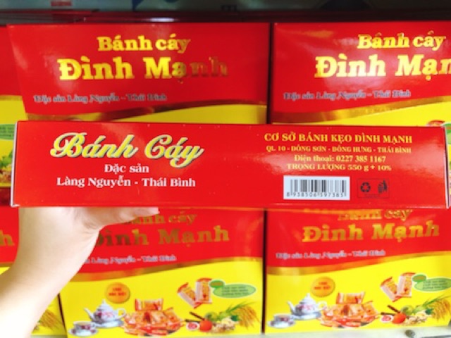 (Hộp 0,5kg) Bánh Cáy Đình Mạnh - Loại 1 Bánh cáy Thái Bình | BigBuy360 - bigbuy360.vn