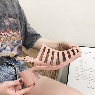 Giày sandal nhựa jelly shoes dupe melissa cao gót mẫu mới hè 2020