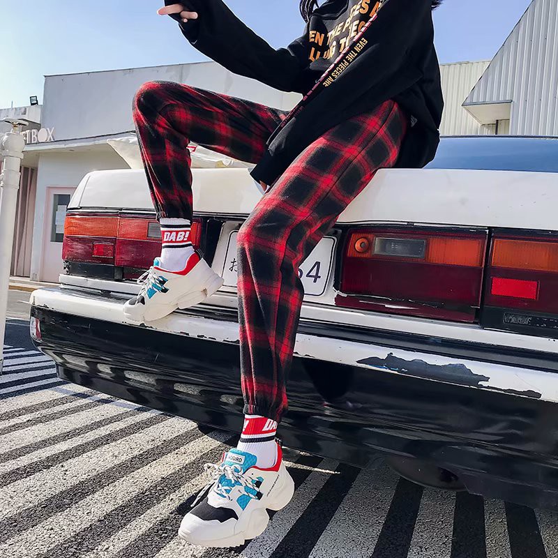 Quần dài kẻ sọc caro đơn giản dành cho nữ | BigBuy360 - bigbuy360.vn