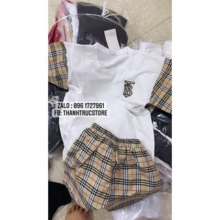 set bộ cộc tay màu trắng