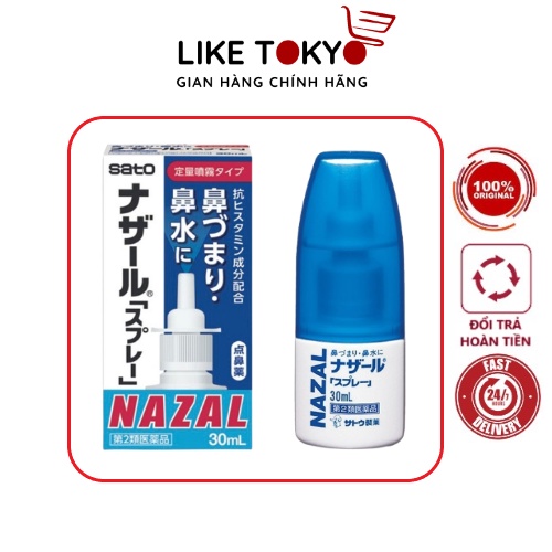 Xịt Nazal Sato 30ml hàng Nhật nội địa xịt oải hương xịt nhỏ giọt Nazal LIKE TOKYO