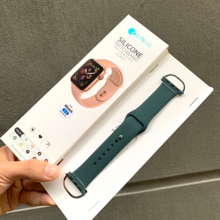 Dây cao su apple watch xanh rêu coteetci chính hãng