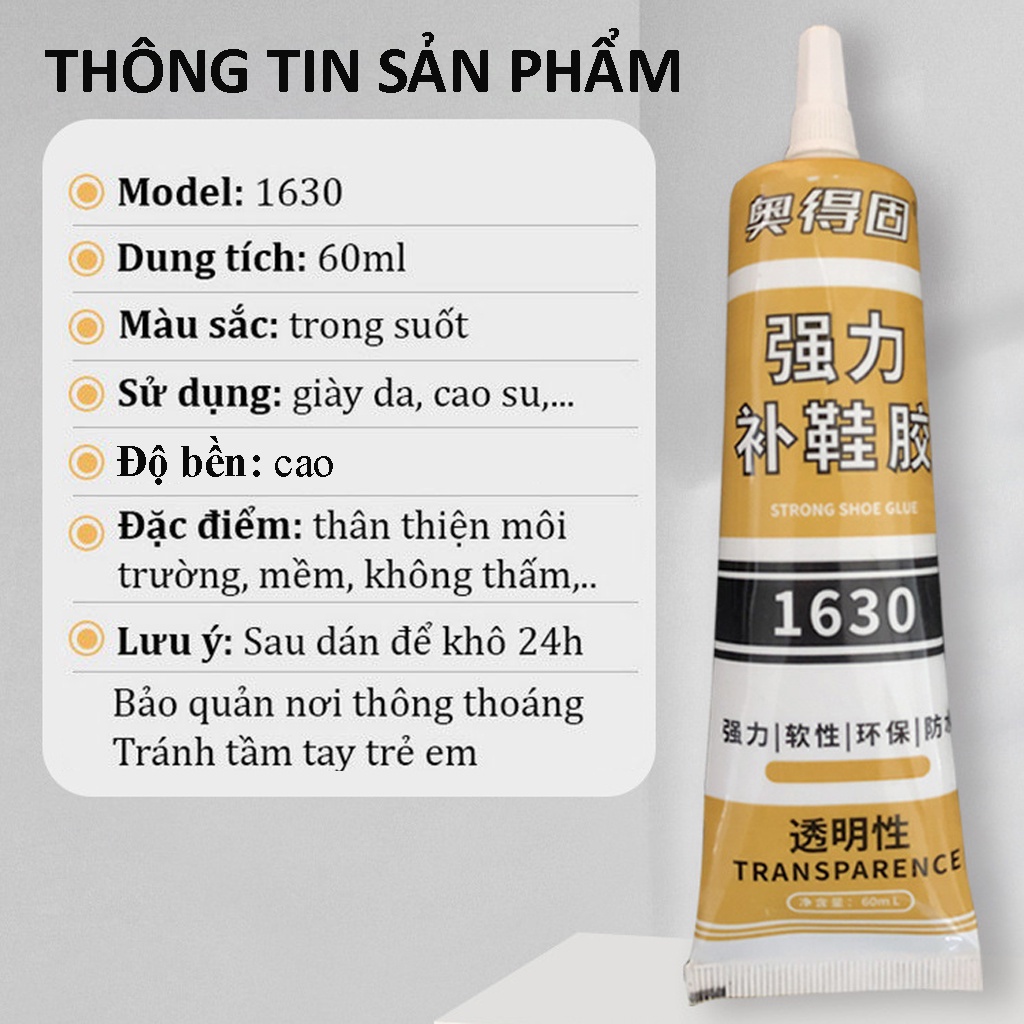 Keo dán giày thể thao, giày da trong suốt siêu dính dùng nhiệt không tổn thương tay