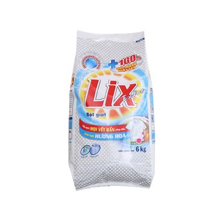 Mua Bột giặt Lix hương hoa 6 kg tặng nước rửa chén lix hương chanh 1.5 kg