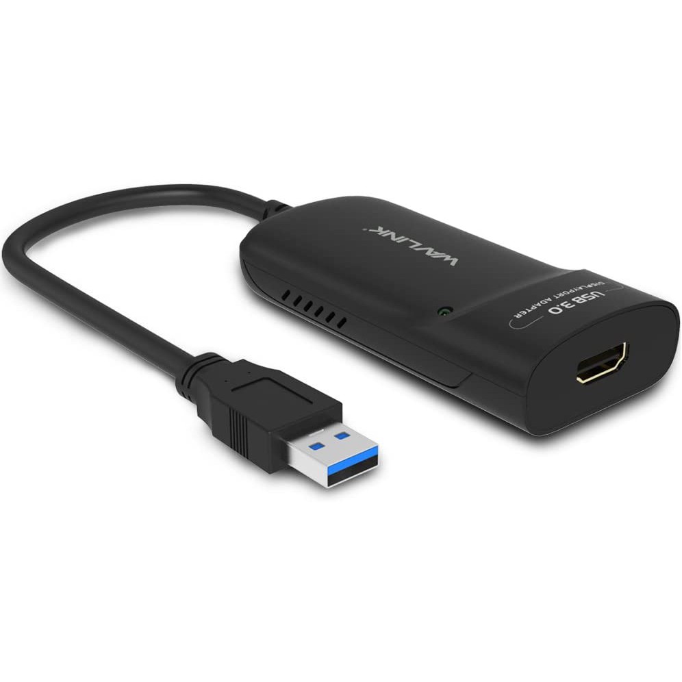 Bộ chuyển đổi USB (3.0) -> Displayport Wavlink WS UG 5501DP dây dính liền, 35DP5 dây rời