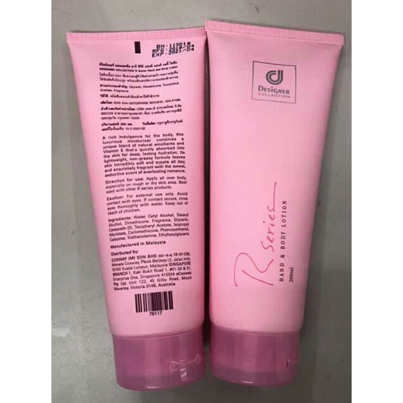 Sữa Dưỡng Thể Hương Nước Hoa Hồng Rseries Hand & Boby Lotion