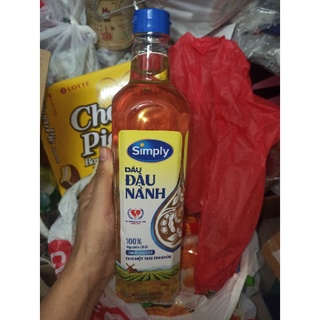 Dầu đậu nành Simply chai 1 lít, dầu Neptune Light chai 1 L