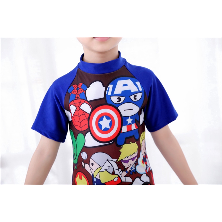 Bộ Đồ Bơi Liền Thân In Hình Nhân Vật Phim Avengers 3-11 Y