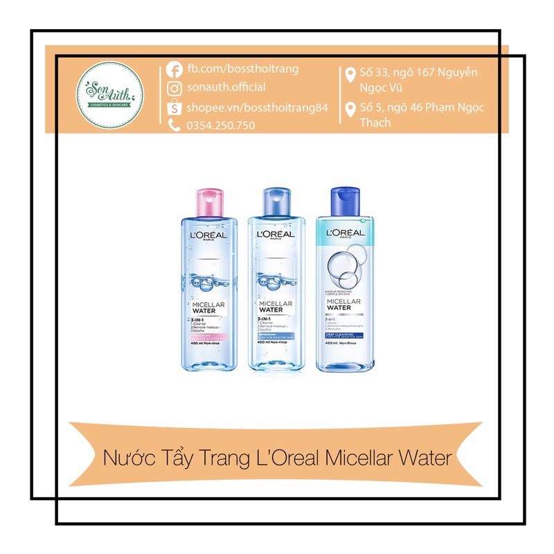 Nước Tẩy Trang L’Oreal Micellar Water | BigBuy360 - bigbuy360.vn