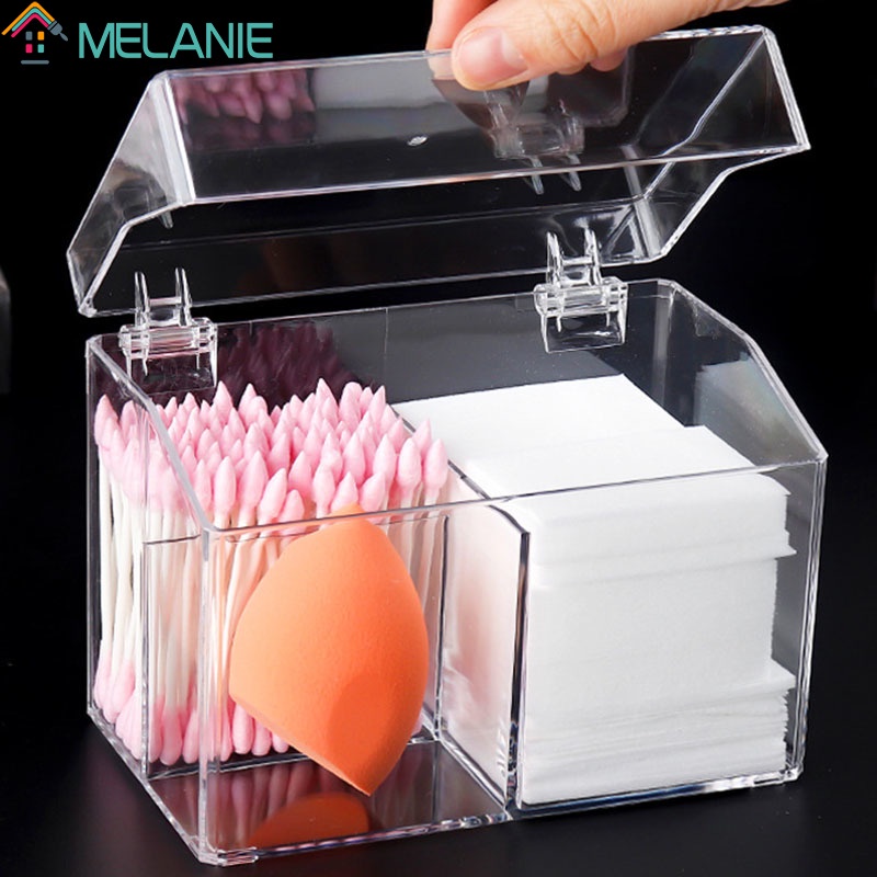[Hàng mới về] Hộp đựng đồ trang điểm bằng cotton có nắp đậy tiện dụng