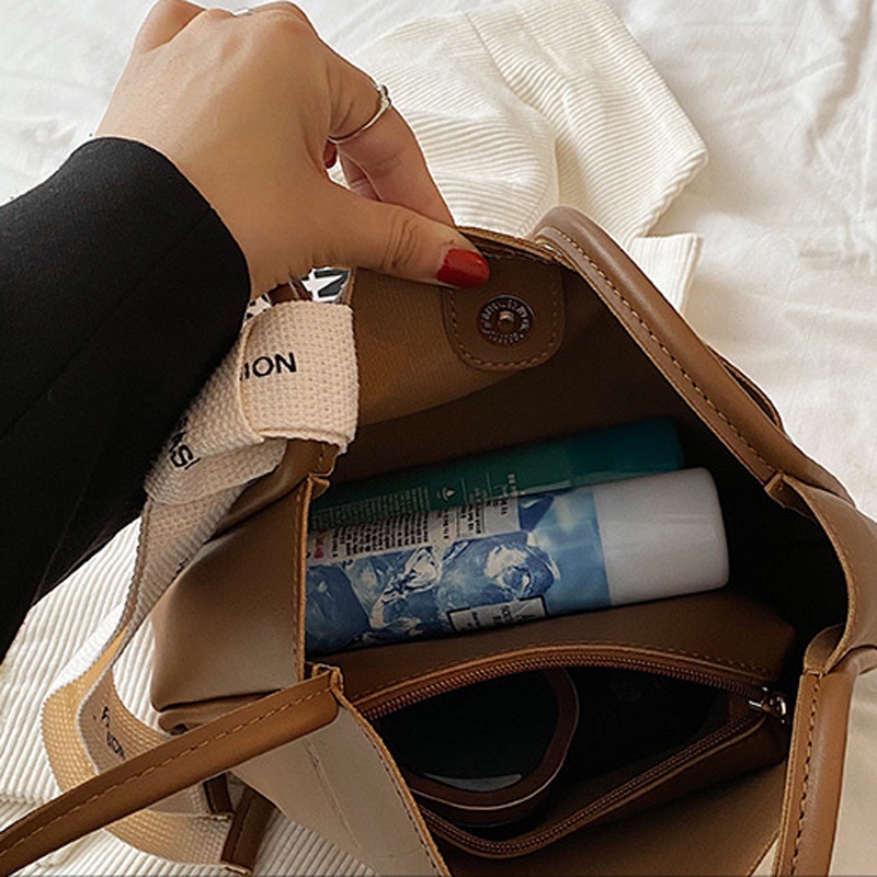 Túi Xách Màu Trơn Đơn Giản Thời Trang Cho Nữ