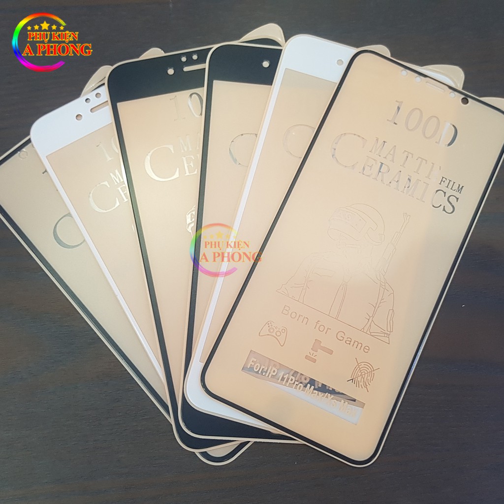 [Mua 5 cái Giá Sỉ] Cường lực dẻo Iphone 6,6s, 6 plus,7,8 Plus,X, Xs, Xr, Xs Max, 11 Pro, 11 Pro Max, Chống vân tay 100D